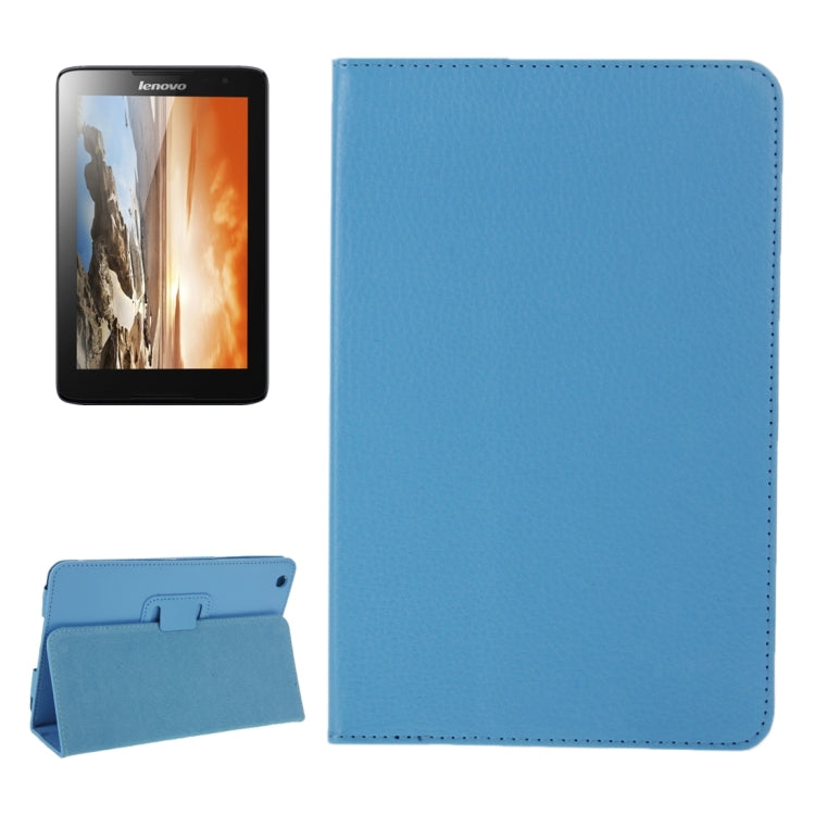 Litchi Texture Magnetic Leather Case with Holder for Lenovo A5500
