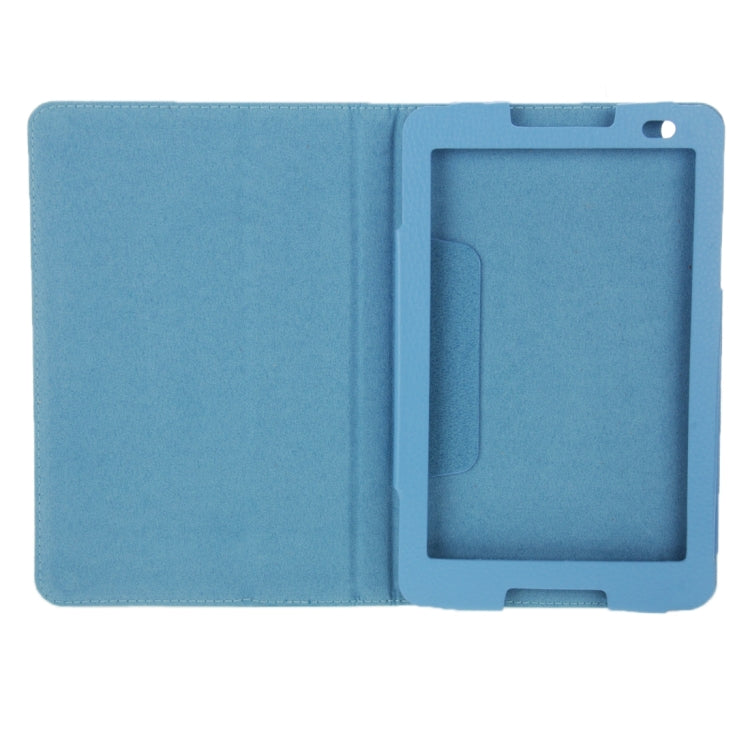 Litchi Texture Magnetic Leather Case with Holder for Lenovo A5500