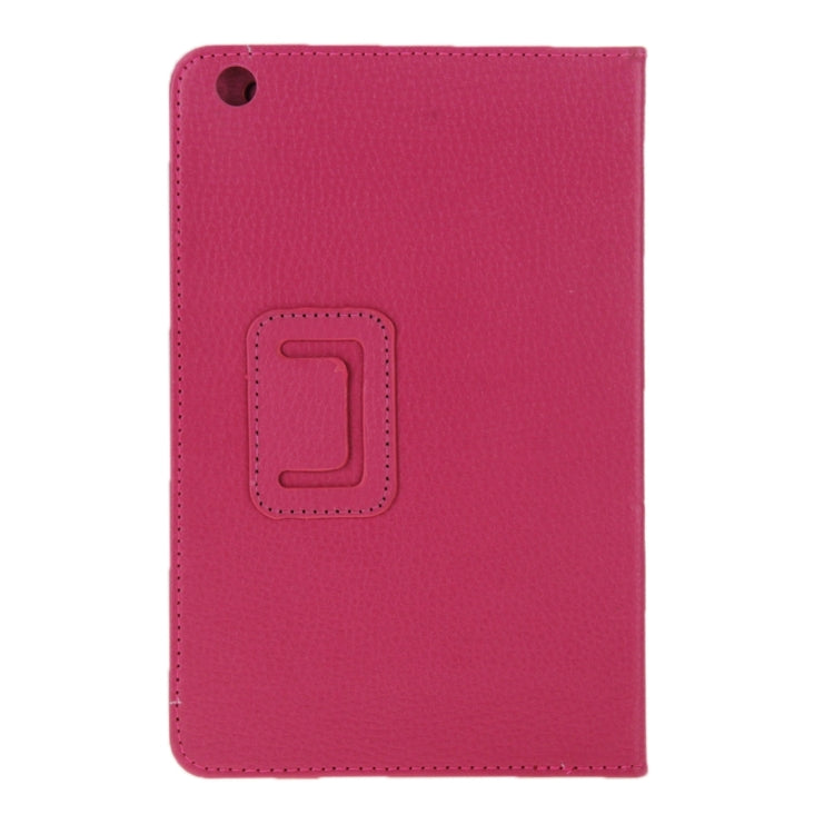 Litchi Texture Magnetic Leather Case with Holder for Lenovo A5500