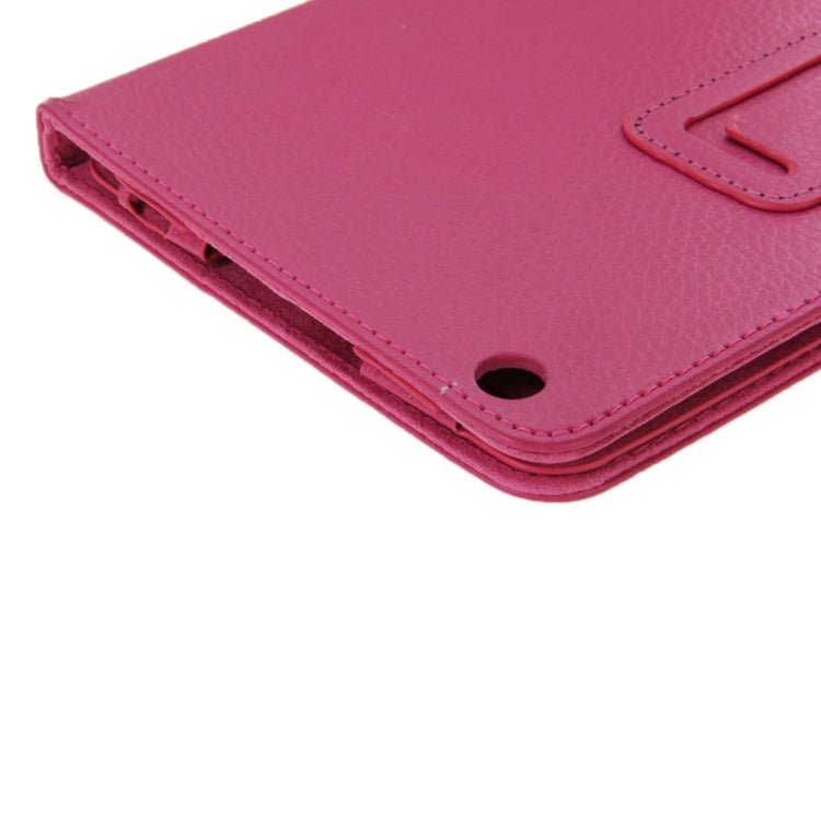 Litchi Texture Magnetic Leather Case with Holder for Lenovo A5500