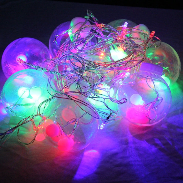 2m 56 LED RGB Light Lantern Wish Fairy Ball Light String Decoration Light for Christmas Party, 220-240V, EU Plug
