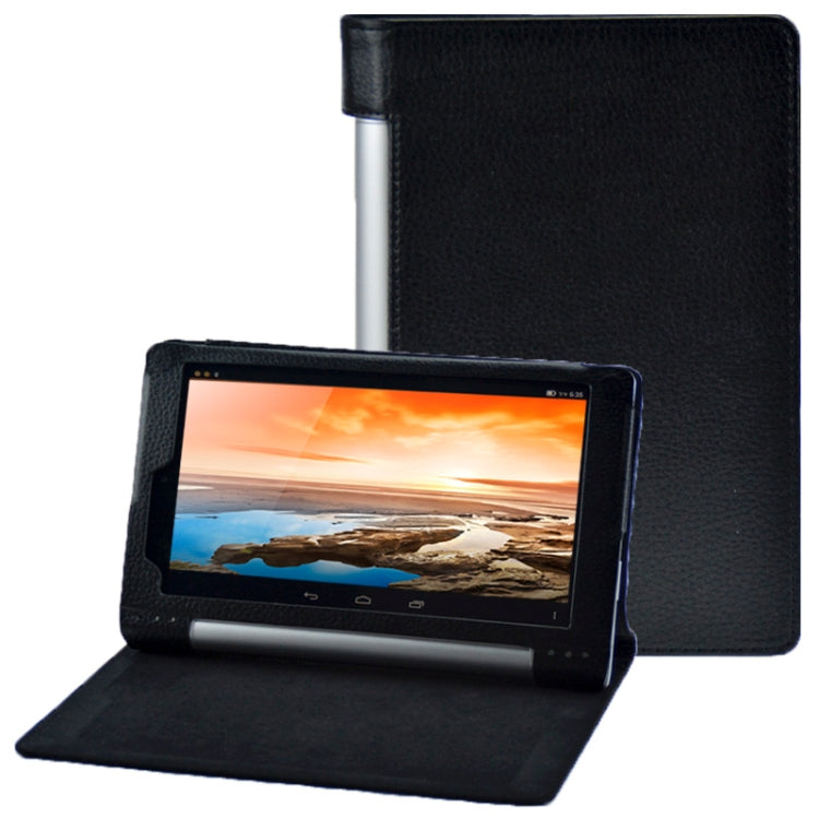 Litchi Texture Leather Case with Holder for Lenovo Yoga Tablet 8 / B6000