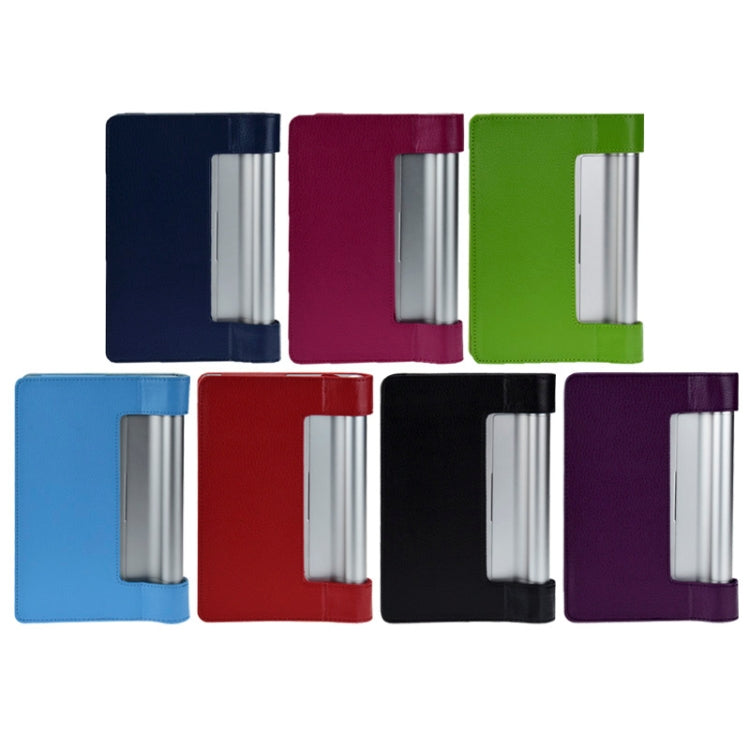 Litchi Texture Leather Case with Holder for Lenovo Yoga Tablet 8 / B6000