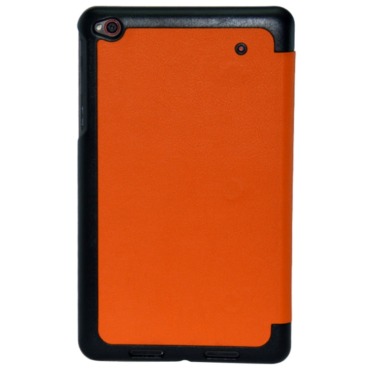 3-folding Custer Texture Voltage Flip Leather Case with Holder for Think Pad 8