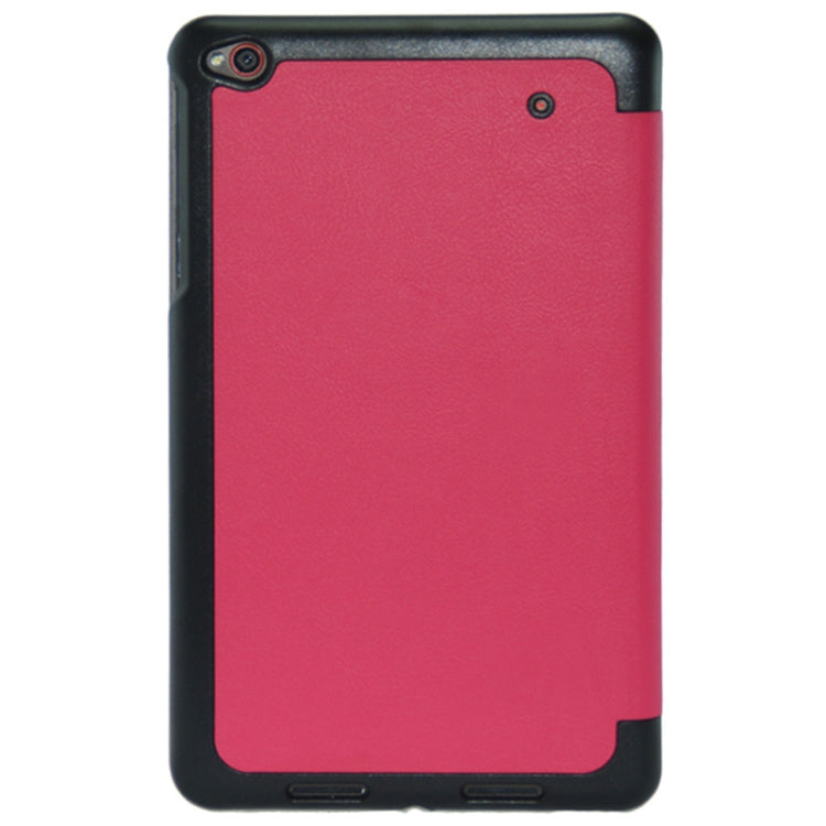 3-folding Custer Texture Voltage Flip Leather Case with Holder for Think Pad 8