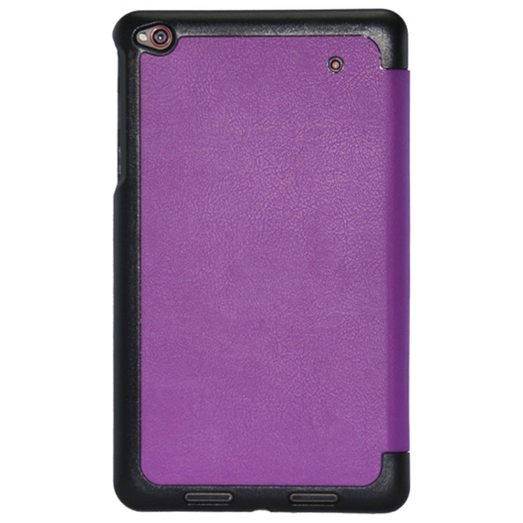 3-folding Custer Texture Voltage Flip Leather Case with Holder for Think Pad 8