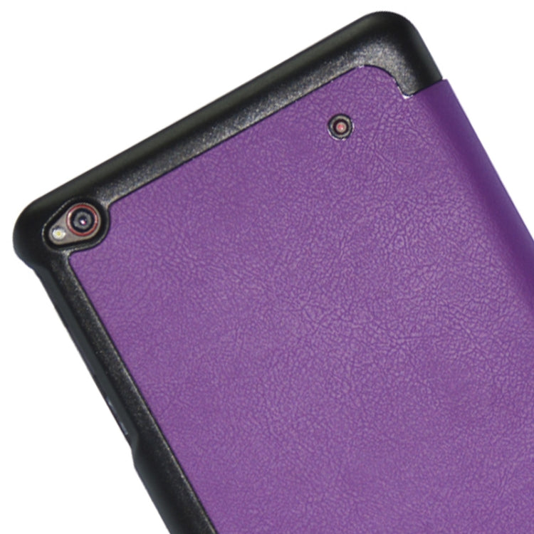 3-folding Custer Texture Voltage Flip Leather Case with Holder for Think Pad 8