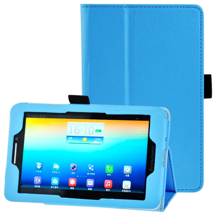 Litchi Texture Leather Case with Holder for Lenovo S5000