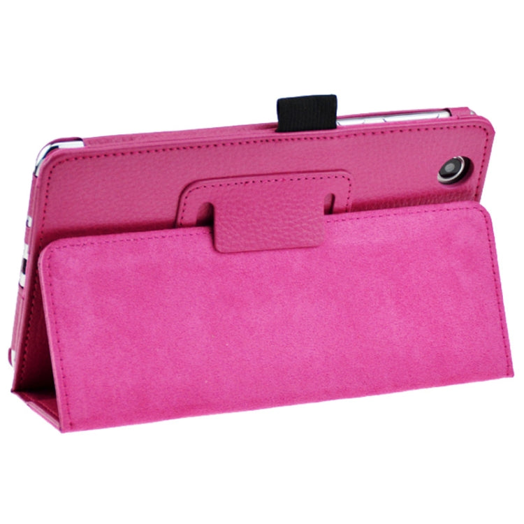 Litchi Texture Leather Case with Holder for Lenovo S5000