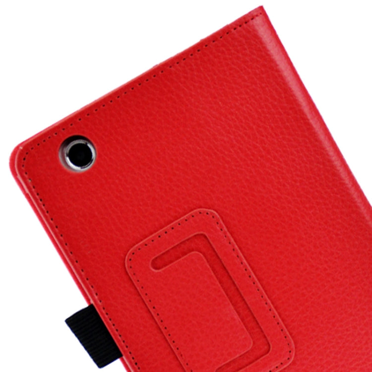Litchi Texture Leather Case with Holder for Lenovo S5000