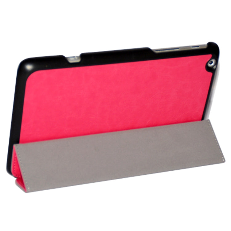 3-folding Crazy Horse Texture Flip Leather Case with Holder for Lenovo Miix 2-8