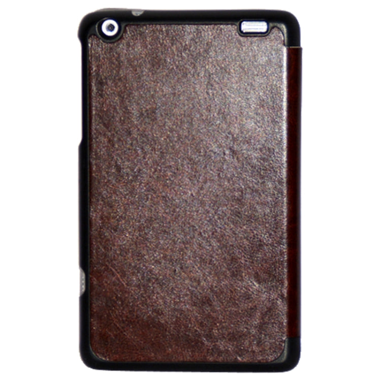 3-folding Crazy Horse Texture Flip Leather Case with Holder for Lenovo Miix 2-8