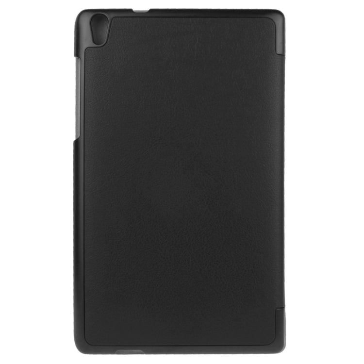 3-folding Custer Texture Magnetic Leather Case with Holder for Lenovo Tab S8-50