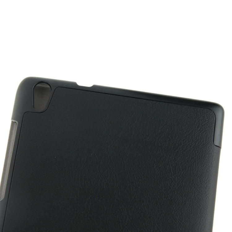 3-folding Custer Texture Magnetic Leather Case with Holder for Lenovo Tab S8-50