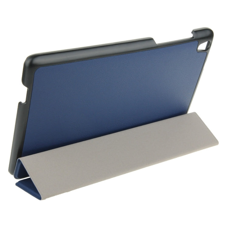 3-folding Custer Texture Magnetic Leather Case with Holder for Lenovo Tab S8-50