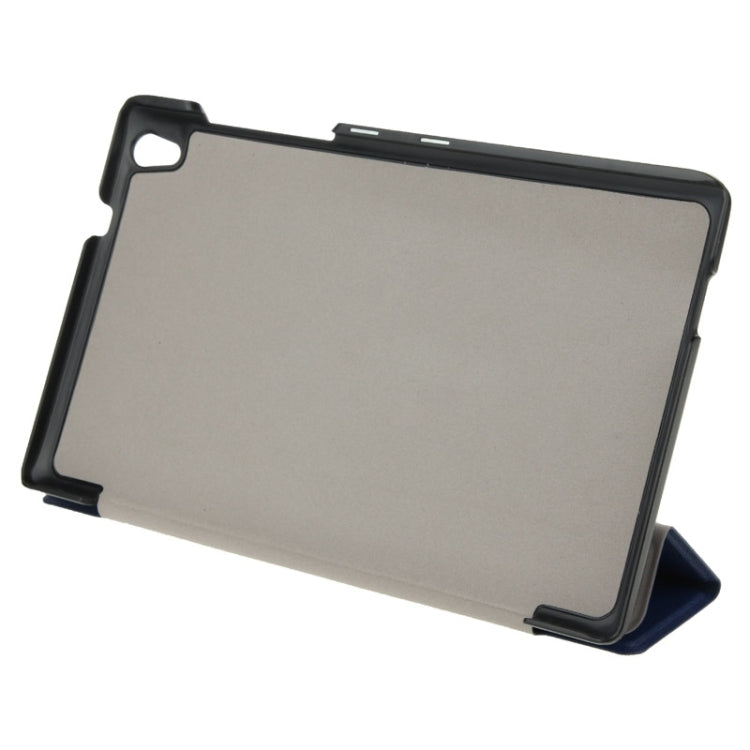 3-folding Custer Texture Magnetic Leather Case with Holder for Lenovo Tab S8-50