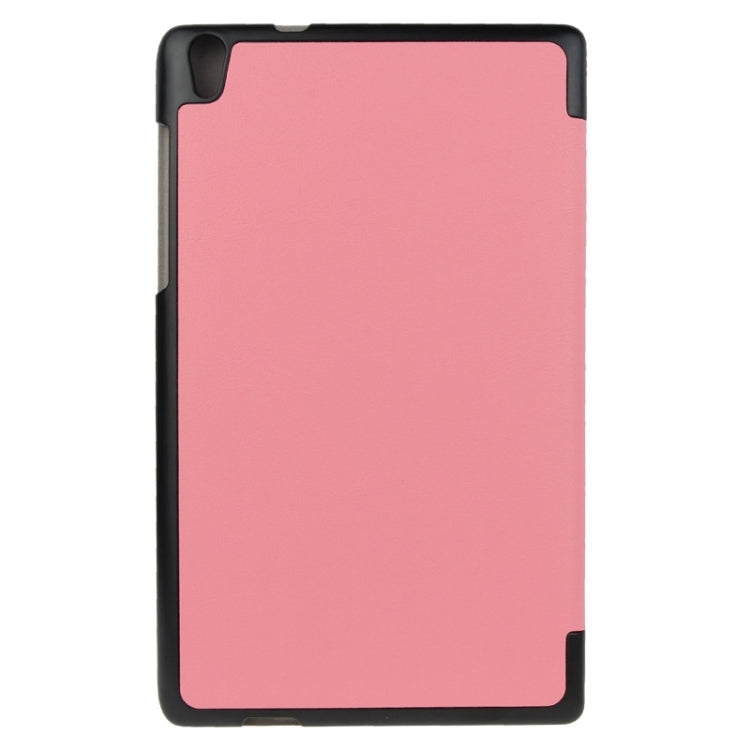 3-folding Custer Texture Magnetic Leather Case with Holder for Lenovo Tab S8-50