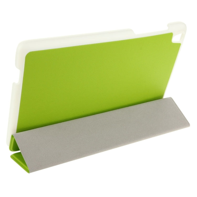 3-folding Custer Texture Magnetic Leather Case with Holder for Lenovo Tab S8-50