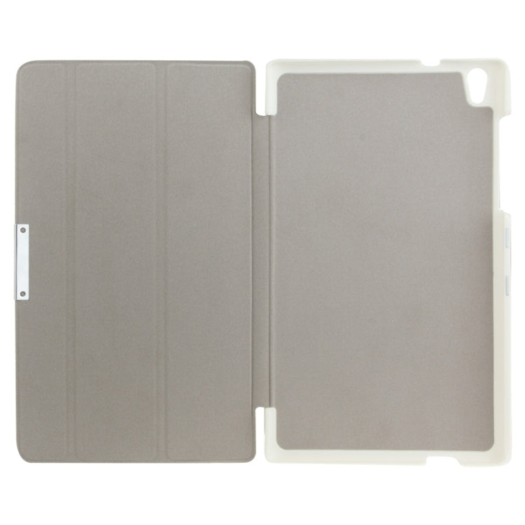 3-folding Custer Texture Magnetic Leather Case with Holder for Lenovo Tab S8-50
