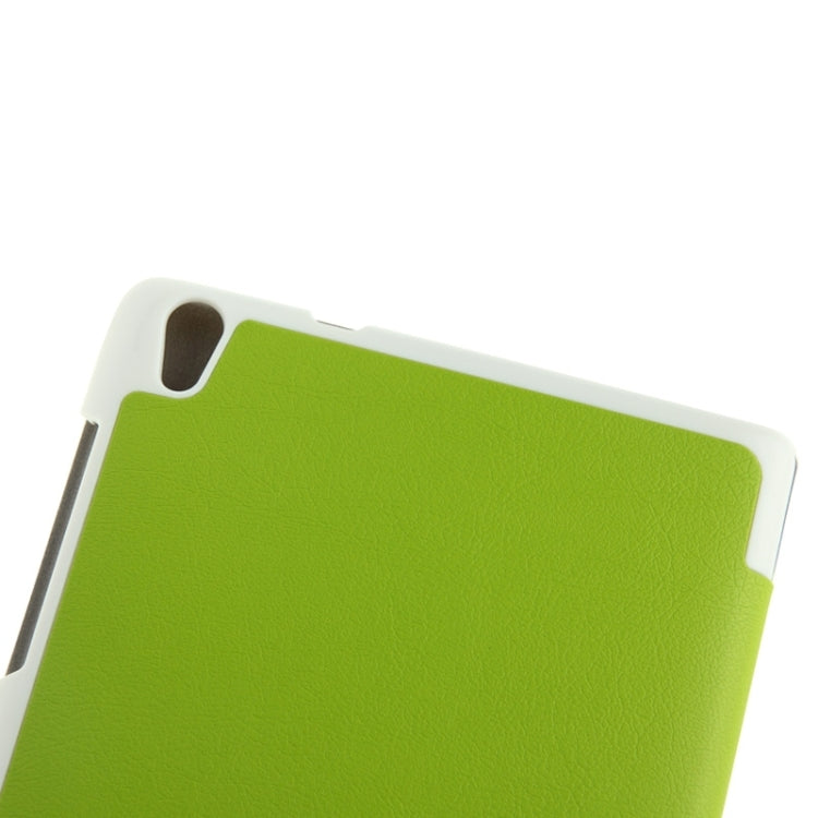 3-folding Custer Texture Magnetic Leather Case with Holder for Lenovo Tab S8-50