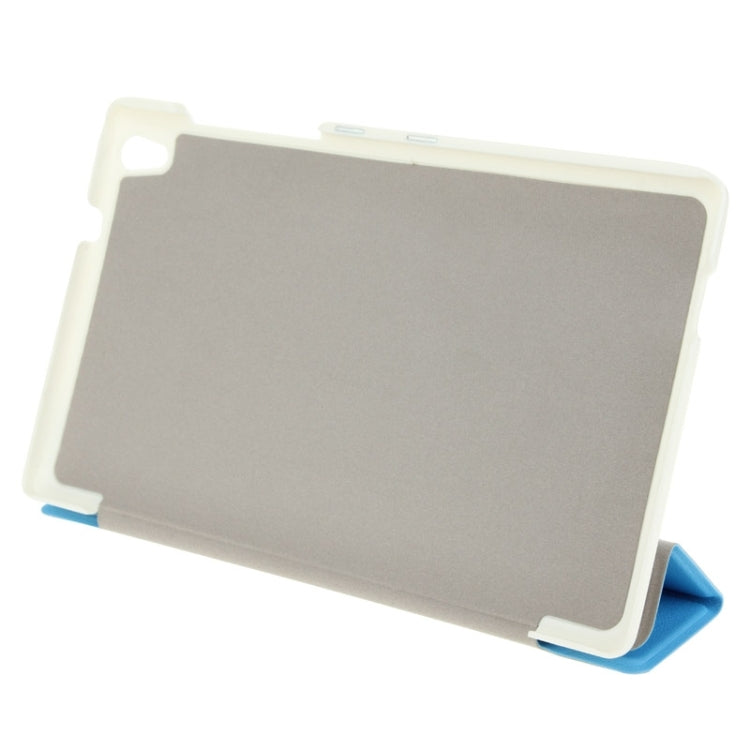 3-folding Custer Texture Magnetic Leather Case with Holder for Lenovo Tab S8-50