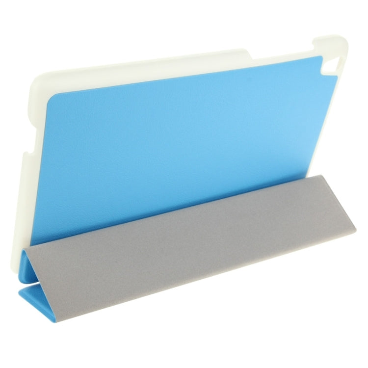 3-folding Custer Texture Magnetic Leather Case with Holder for Lenovo Tab S8-50