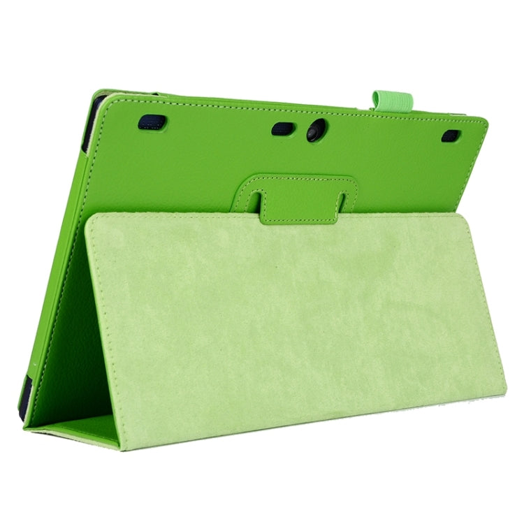 Litchi Texture Horizontal Flip Solid Color Leather Case with Two-Folding Holder for Lenovo Tab2 A10-70
