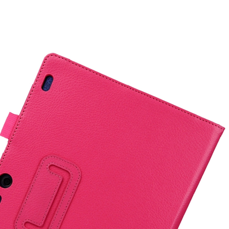 Litchi Texture Horizontal Flip Solid Color Leather Case with Two-Folding Holder for Lenovo Tab2 A10-70