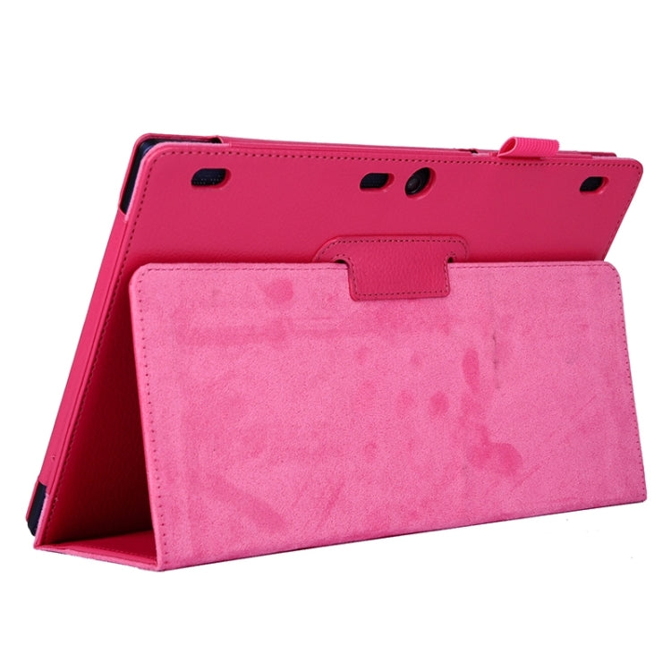 Litchi Texture Horizontal Flip Solid Color Leather Case with Two-Folding Holder for Lenovo Tab2 A10-70