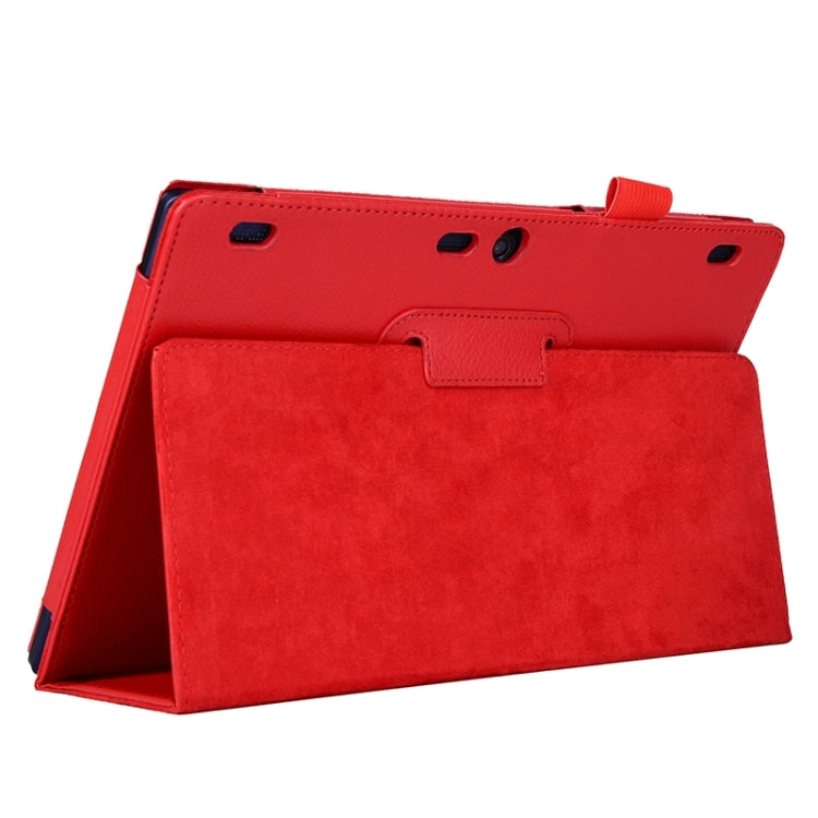 Litchi Texture Horizontal Flip Solid Color Leather Case with Two-Folding Holder for Lenovo Tab2 A10-70