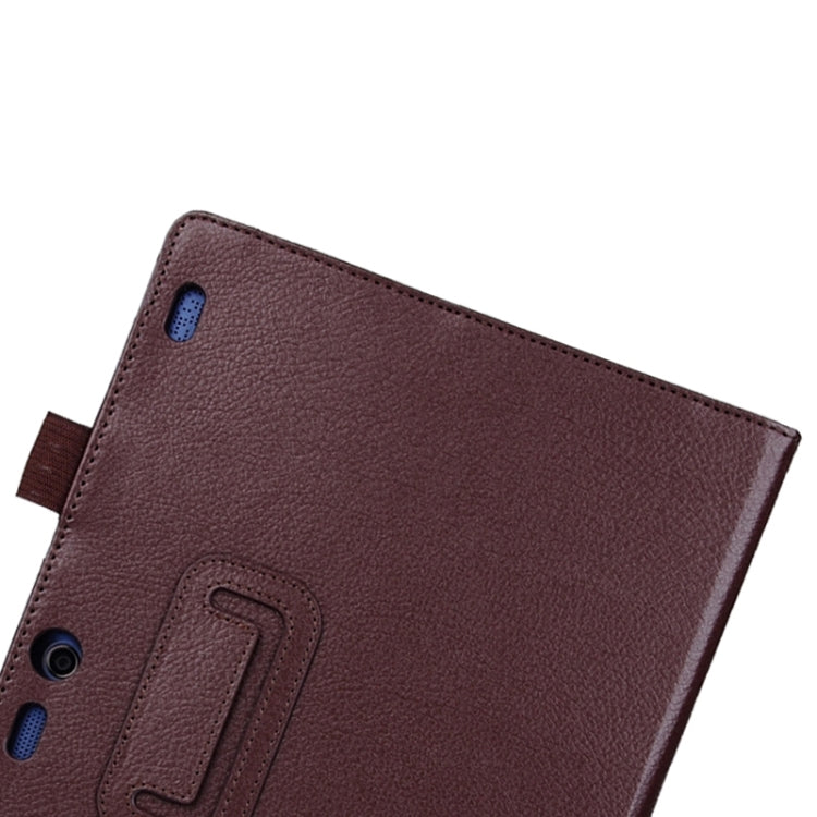 Litchi Texture Horizontal Flip Solid Color Leather Case with Two-Folding Holder for Lenovo Tab2 A10-70