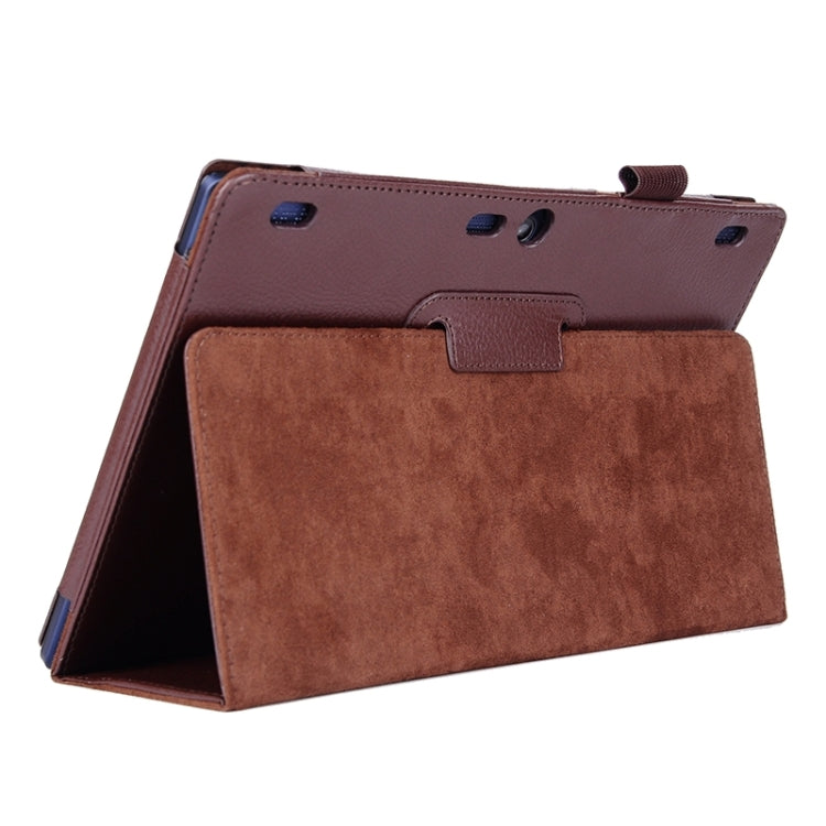 Litchi Texture Horizontal Flip Solid Color Leather Case with Two-Folding Holder for Lenovo Tab2 A10-70