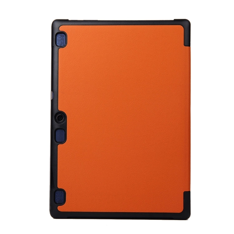 Karst Texture Horizontal Flip Solid Color Leather Case with Three-Folding Holder for Lenovo Tab2 A10-70