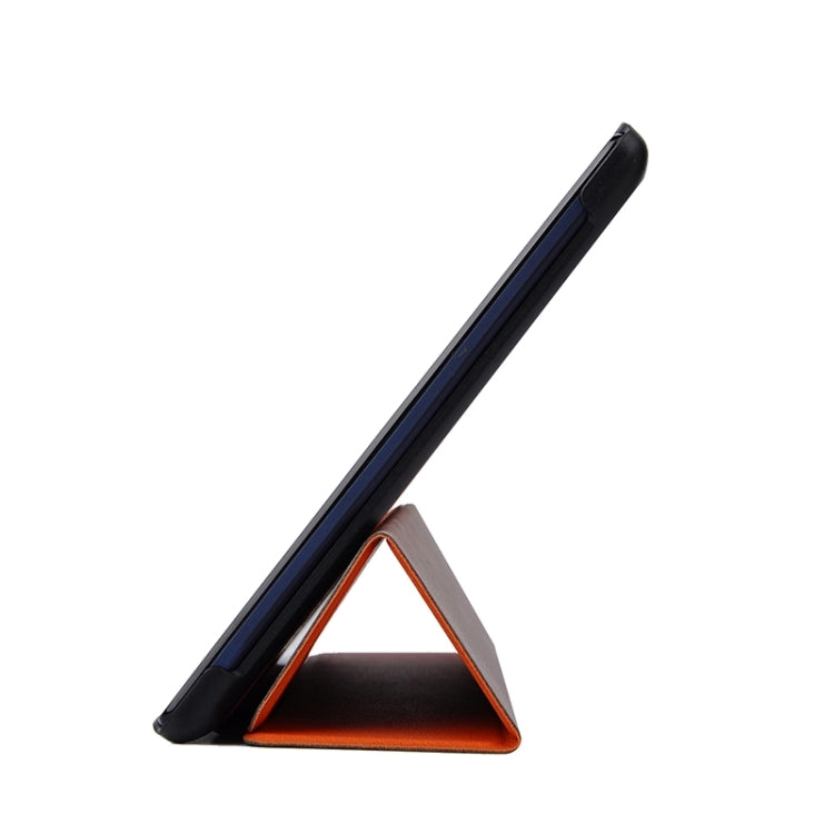 Karst Texture Horizontal Flip Solid Color Leather Case with Three-Folding Holder for Lenovo Tab2 A10-70