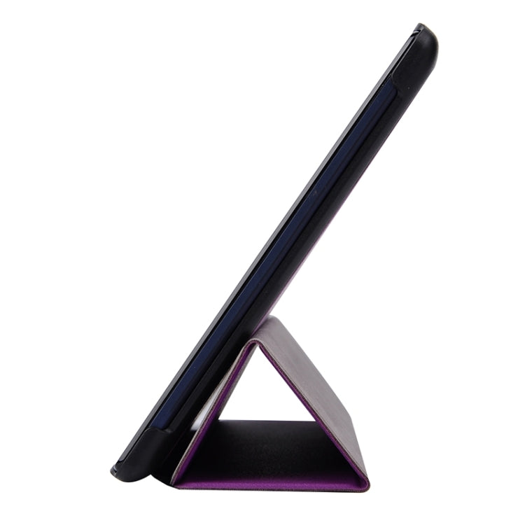 Karst Texture Horizontal Flip Solid Color Leather Case with Three-Folding Holder for Lenovo Tab2 A10-70