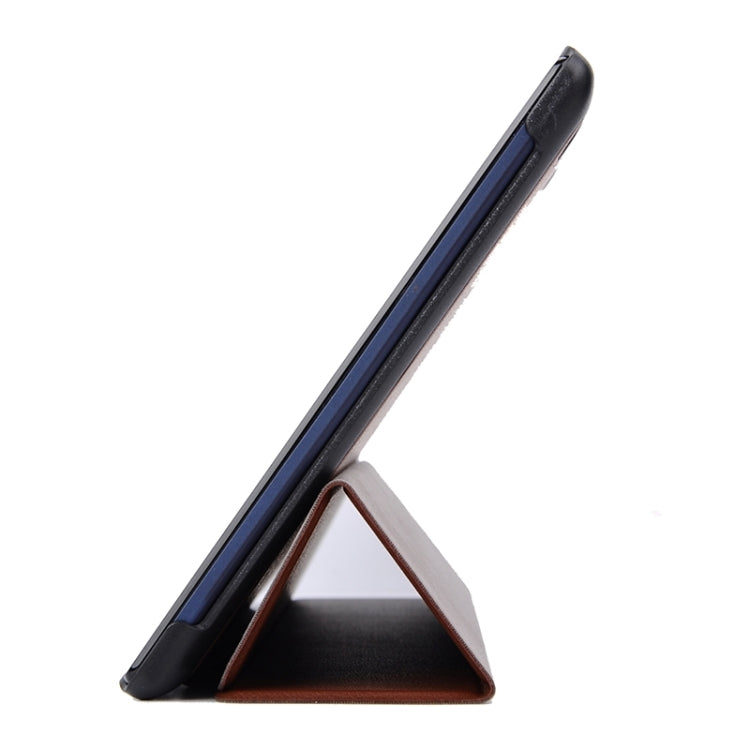 Karst Texture Horizontal Flip Solid Color Leather Case with Three-Folding Holder for Lenovo Tab2 A10-70