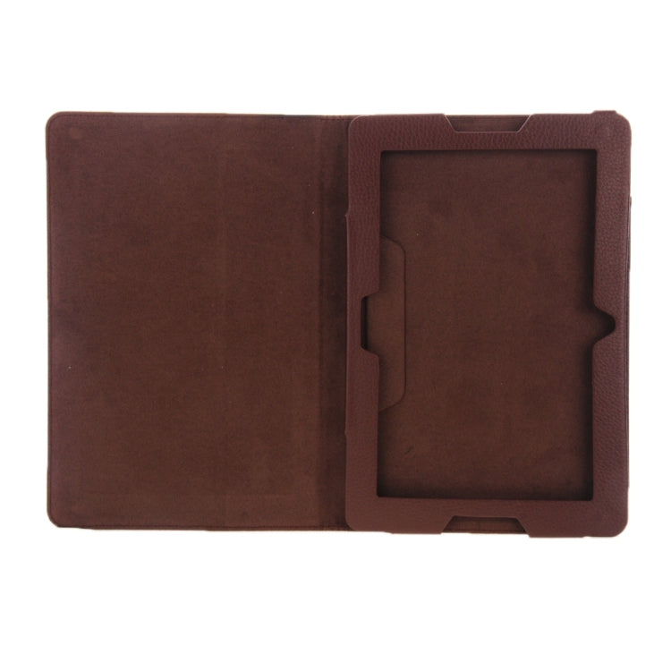 Litchi Texture Magnetic Leather Case with Holder for Lenovo A10-70 / A7600