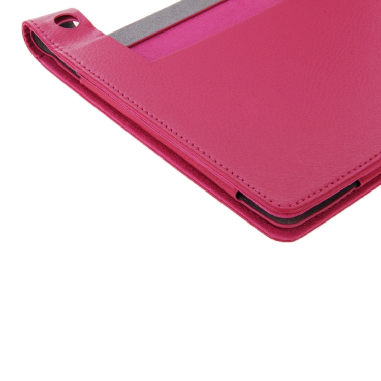 Litchi Texture Magnetic Leather Case with Holder for Lenovo Yoga Tablet 10 / B8000 & 10 HD+ / B8080-F(WMC1562)