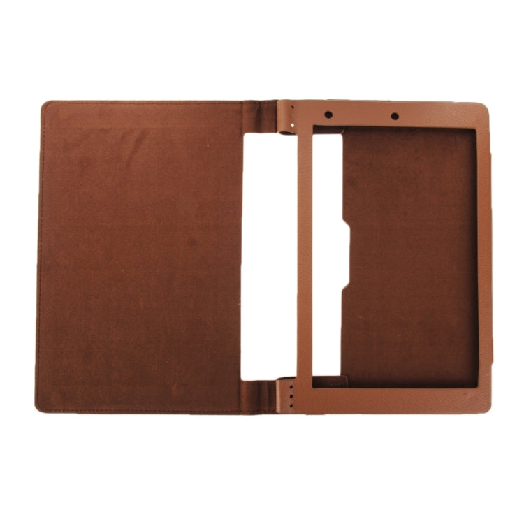 Litchi Texture Magnetic Leather Case with Holder for Lenovo Yoga Tablet 10 / B8000 & 10 HD+ / B8080-F(WMC1562)