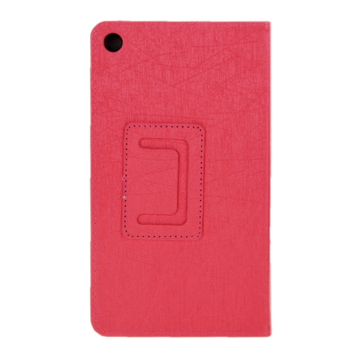 Oracle Texture Magnetic Leather Case with Holder for Lenovo A7-30 / A3300(Red)