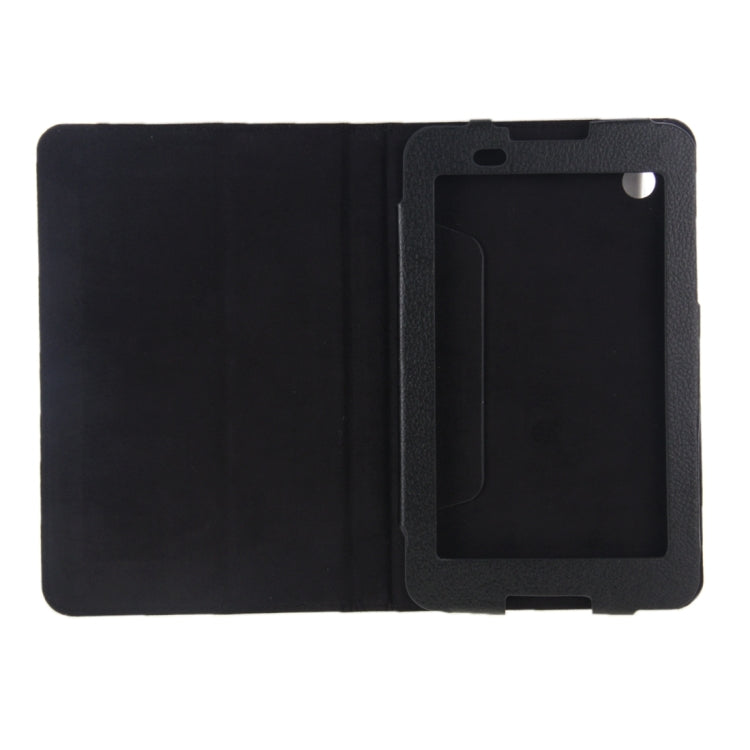 Litchi Texture Magnetic Leather Case with Holder for Lenovo A7-30 / A3300