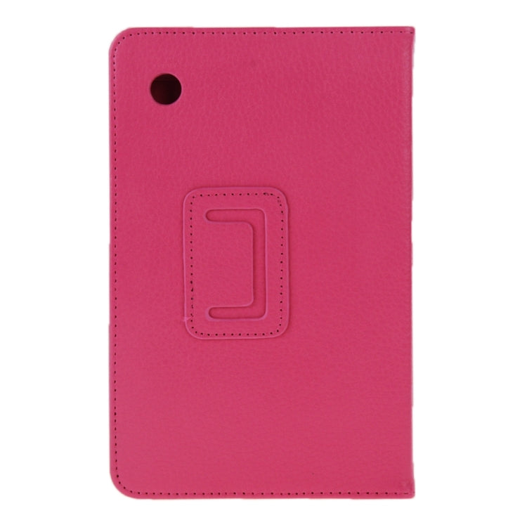 Litchi Texture Magnetic Leather Case with Holder for Lenovo A7-30 / A3300