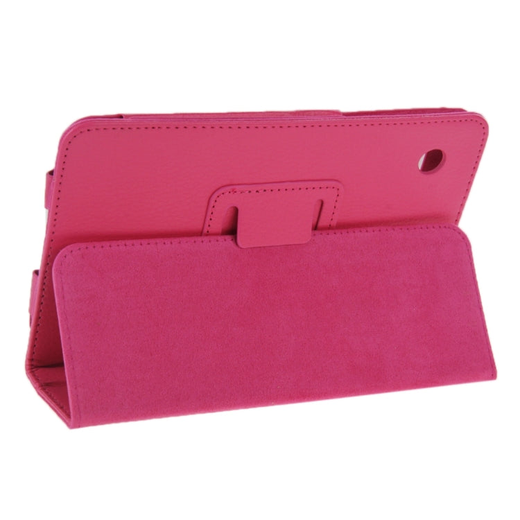 Litchi Texture Magnetic Leather Case with Holder for Lenovo A7-30 / A3300
