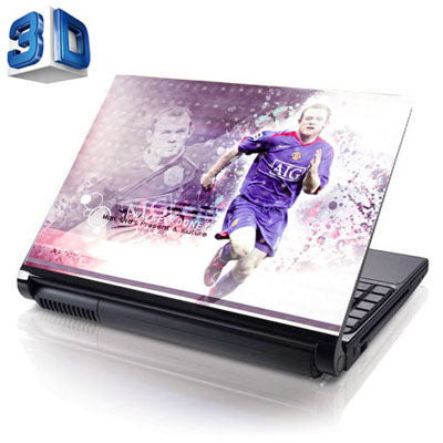 17 inch 3D Effects Wayne Rooney Picture Laptop Skin Sticker, Size: 35.5 x 26.5cm