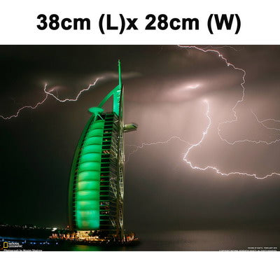 Burj Al Arab Hotel Dubai Picture Laptop Skin Sticker, Support Laptop Size: 10.2 inch, 13.3 inch, 14.1 inch, 15 inch