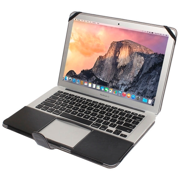For 11.6 inch MacBook Air Notebook Leather Case with Snap Fastener