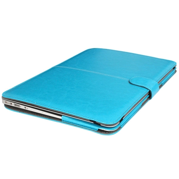 For 11.6 inch MacBook Air Notebook Leather Case with Snap Fastener