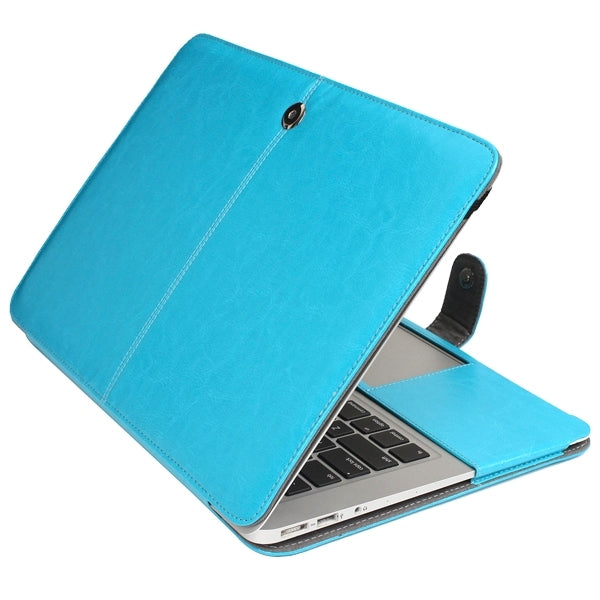 For 13.3 inch MacBook Air Notebook Leather Case with Snap Fastener