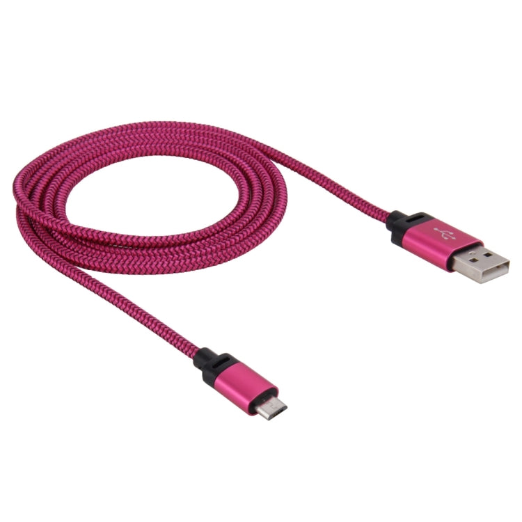 1.2m Woven Style Micro USB to USB 2.0 Data Sync Cable, For Samsung / Huawei / Xiaomi / Meizu / LG / HTC and Other Smartphones