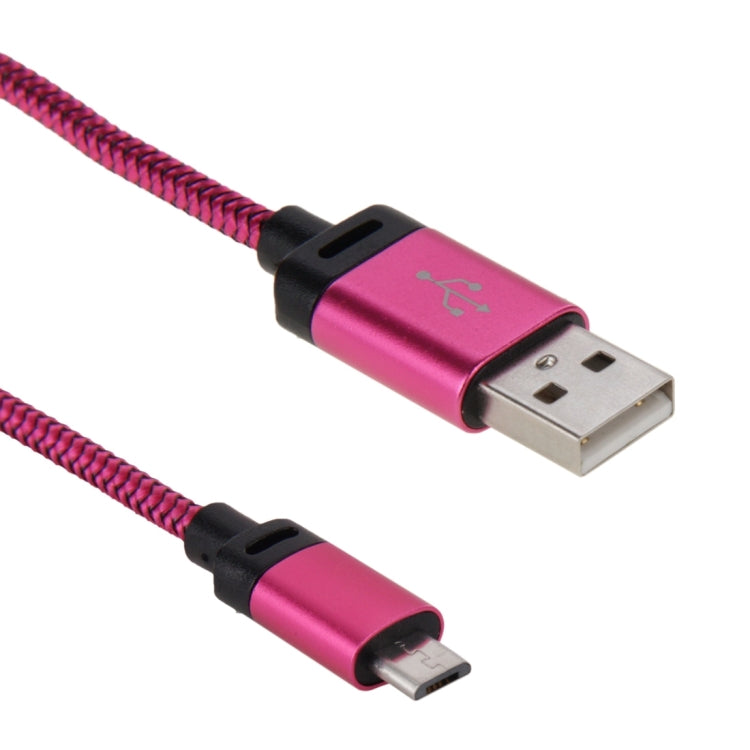 1.2m Woven Style Micro USB to USB 2.0 Data Sync Cable, For Samsung / Huawei / Xiaomi / Meizu / LG / HTC and Other Smartphones